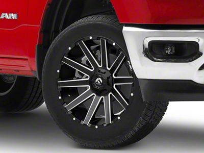 Fuel Wheels Contra Matte Black Milled 6-Lug Wheel; 20x9; 19mm Offset (19-24 RAM 1500)