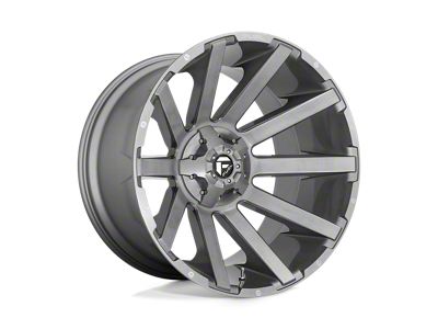 Fuel Wheels Contra Platinum Brushed Gunmetal with Tinted Clear 5-Lug Wheel; 20x10; -18mm Offset (02-08 RAM 1500, Excluding Mega Cab)