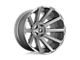 Fuel Wheels Contra Platinum Brushed Gunmetal with Tinted Clear 5-Lug Wheel; 22x12; -44mm Offset (02-08 RAM 1500, Excluding Mega Cab)
