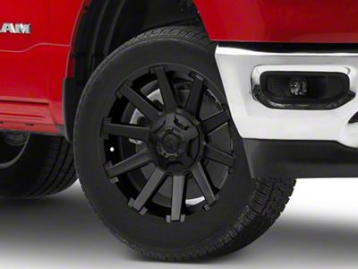 Fuel Wheels Contra Satin Black 6-Lug Wheel; 20x10; -19mm Offset (19-24 RAM 1500)