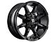 Fuel Wheels Coupler Gloss Black 8-Lug Wheel; 20x9; 1mm Offset (06-08 RAM 1500 Mega Cab)