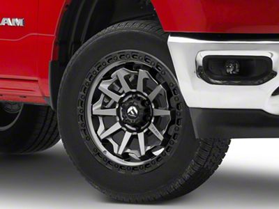 Fuel Wheels Covert Matte Gunmetal with Black Bead Ring 6-Lug Wheel; 20x10; -18mm Offset (19-24 RAM 1500)