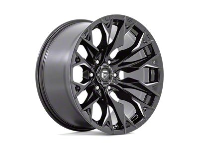 Fuel Wheels Flame Gloss Black Milled 8-Lug Wheel; 20x9; 1mm Offset (06-08 RAM 1500 Mega Cab)