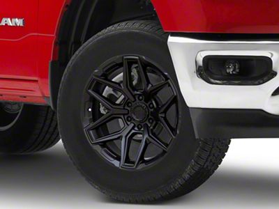 Fuel Wheels Flux Blackout 6-Lug Wheel; 18x9; 1mm Offset (19-24 RAM 1500)