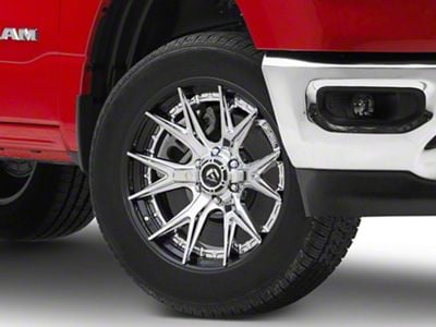 Fuel Wheels Fusion Forged Catalyst Chrome with Gloss Black Lip 6-Lug Wheel; 20x10; -18mm Offset (19-25 RAM 1500)