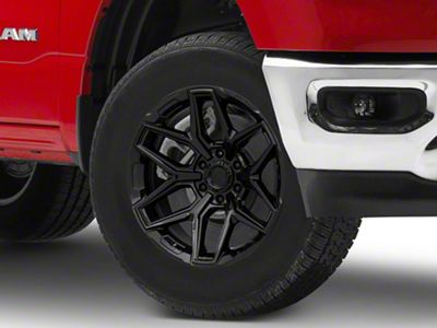 Fuel Wheels Fusion Forged Flux Gloss Black 6-Lug Wheel; 18x9; 1mm Offset (19-24 RAM 1500)