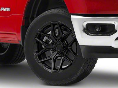 Fuel Wheels Fusion Forged Flux Gloss Black 6-Lug Wheel; 20x10; -18mm Offset (19-24 RAM 1500)