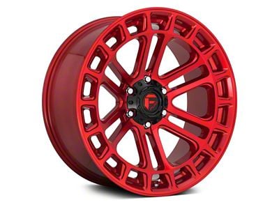 Fuel Wheels Heater Candy Red Machined 6-Lug Wheel; 20x10; -18mm Offset (19-25 RAM 1500)