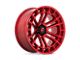 Fuel Wheels Heater Candy Red Machined 6-Lug Wheel; 22x10; -13mm Offset (19-24 RAM 1500)