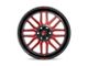 Fuel Wheels Ignite Gloss Black with Red Tinted Clear 6-Lug Wheel; 22x10; -18mm Offset (19-24 RAM 1500)