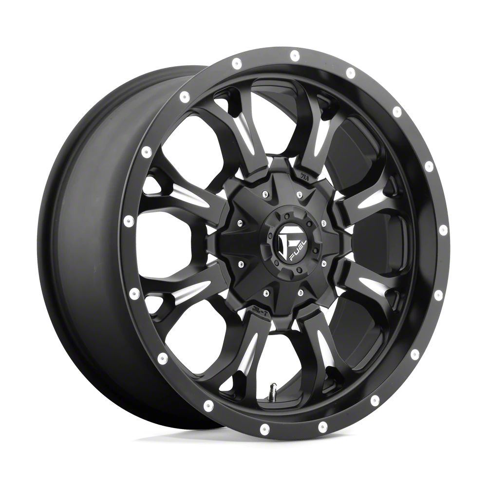 Fuel Wheels Ram 1500 Krank Matte Black Milled 6 Lug Wheel 20x9 20mm Offset D51720909857 19 24