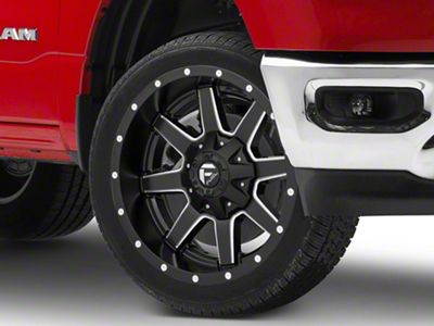 Fuel Wheels Maverick Matte Black Milled 6-Lug Wheel; 22x9.5; 20mm Offset (19-25 RAM 1500)