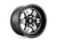 Fuel Wheels Podium Matte Gunmetal with Black Bead Ring 5-Lug Wheel; 18x9; 20mm Offset (02-08 RAM 1500, Excluding Mega Cab)