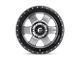 Fuel Wheels Podium Matte Gunmetal with Black Bead Ring 5-Lug Wheel; 20x9; 20mm Offset (02-08 RAM 1500, Excluding Mega Cab)