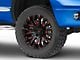 Fuel Wheels Quake Gloss Black Milled with Red Tint 5-Lug Wheel; 20x10; -18mm Offset (02-08 RAM 1500, Excluding Mega Cab)