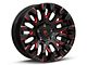 Fuel Wheels Quake Gloss Black Milled with Red Tint 5-Lug Wheel; 20x9; 1mm Offset (02-08 RAM 1500, Excluding Mega Cab)