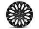 Fuel Wheels Quake Gloss Black Milled 5-Lug Wheel; 20x9; 1mm Offset (02-08 RAM 1500, Excluding Mega Cab)