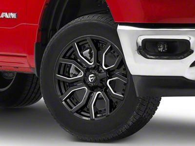 Fuel Wheels Rage Gloss Black Milled 6-Lug Wheel; 20x9; 1mm Offset (19-24 RAM 1500)