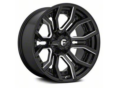 Fuel Wheels Rage Gloss Black Milled 6-Lug Wheel; 24x12; -44mm Offset (19-25 RAM 1500)