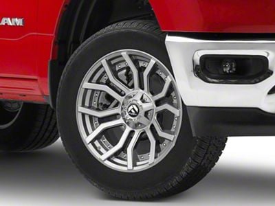 Fuel Wheels Rage Platinum Brushed Gunmetal 6-Lug Wheel; 20x10; -18mm Offset (19-24 RAM 1500)