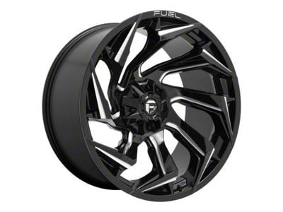 Fuel Wheels Reaction Gloss Black Milled 5-Lug Wheel; 18x9; 1mm Offset (02-08 RAM 1500, Excluding Mega Cab)