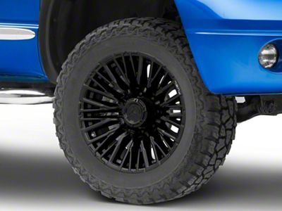 Fuel Wheels Rebar Blackout 8-Lug Wheel; 20x10; -18mm Offset (06-08 RAM 1500 Mega Cab)