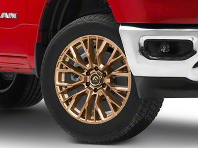 Fuel Wheels Rebar Platinum Bronze Milled 6-Lug Wheel; 20x10; -18mm Offset (19-24 RAM 1500)