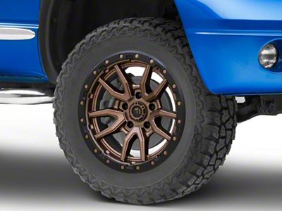 Fuel Wheels Rebel Matte Bronze with Black Bead Ring 5-Lug Wheel; 20x10; -18mm Offset (02-08 RAM 1500, Excluding Mega Cab)