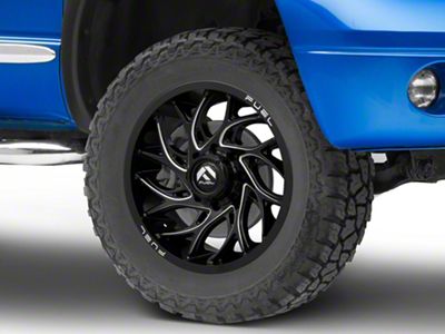 Fuel Wheels Runner Gloss Black Milled 8-Lug Wheel; 20x9; 1mm Offset (06-08 RAM 1500 Mega Cab)