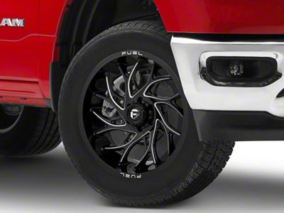 Fuel Wheels Runner Gloss Black Milled 6-Lug Wheel; 20x9; 1mm Offset (19-24 RAM 1500)