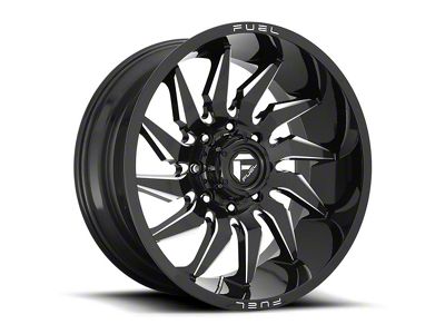 Fuel Wheels Saber Gloss Black Milled 5-Lug Wheel; 20x9; 1mm Offset (02-08 RAM 1500, Excluding Mega Cab)