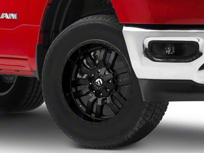 Fuel Wheels Sledge Matte Black with Gloss Black Lip 6-Lug Wheel; 18x9; 19mm Offset (19-24 RAM 1500)