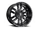 Fuel Wheels Sledge Matte Black with Gloss Black Lip 6-Lug Wheel; 18x9; 20mm Offset (19-24 RAM 1500)