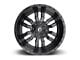 Fuel Wheels Sledge Matte Black with Gloss Black Lip 6-Lug Wheel; 18x9; 20mm Offset (19-24 RAM 1500)