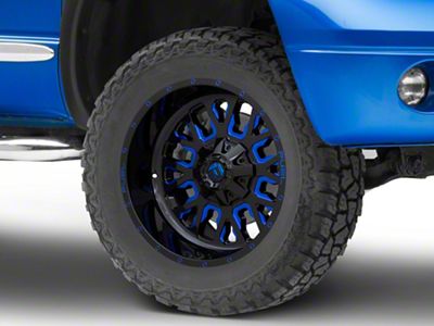 Fuel Wheels Stroke Gloss Black with Blue Tinted Clear 5-Lug Wheel; 20x10; -18mm Offset (02-08 RAM 1500, Excluding Mega Cab)