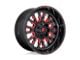 Fuel Wheels Stroke Gloss Black with Red Tinted Clear 6-Lug Wheel; 22x10; -19mm Offset (19-24 RAM 1500)