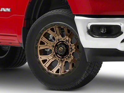 Fuel Wheels Traction Matte Bronze with Black Ring 6-Lug Wheel; 20x10; -18mm Offset (19-24 RAM 1500)