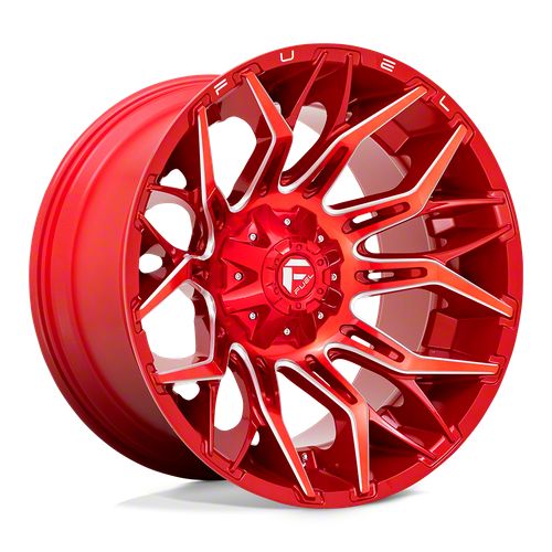 Fuel Wheels Ram 1500 Twitch Candy Red Milled 5-lug Wheel; 22x12; -44mm 