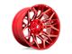 Fuel Wheels Twitch Candy Red Milled 5-Lug Wheel; 22x12; -44mm Offset (02-08 RAM 1500)