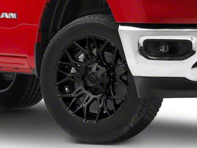 Fuel Wheels Twitch Gloss Black 6-Lug Wheel; 20x9; 1mm Offset (19-24 RAM 1500)