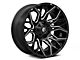 Fuel Wheels Twitch Glossy Black Milled 5-Lug Wheel; 20x9; 1mm Offset (02-08 RAM 1500)