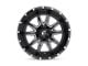 Fuel Wheels Vandal Gloss Black Milled 5-Lug Wheel; 20x10; -18mm Offset (02-08 RAM 1500, Excluding Mega Cab)