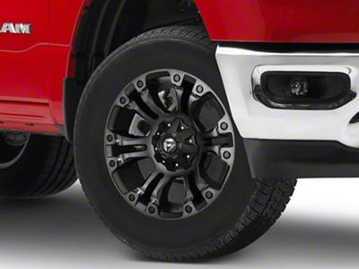 Fuel Wheels Vapor Matte Black Double Dark Tint 6-Lug Wheel; 18x9; 20mm Offset (19-24 RAM 1500)