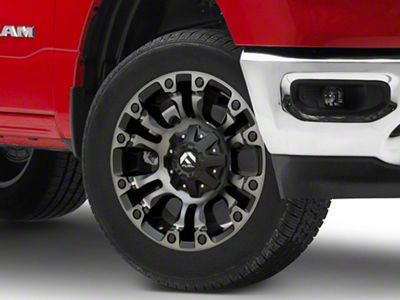 Fuel Wheels Vapor Matte Black Double Dark Tint 6-Lug Wheel; 20x9; 1mm Offset (19-24 RAM 1500)