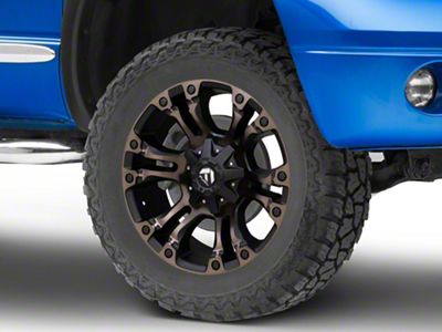 Fuel Wheels Vapor Matte Black Double Dark Tint 8-Lug Wheel; 20x9; 1mm Offset (06-08 RAM 1500 Mega Cab)