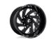 Fuel Wheels Vortex Gloss Black Milled 6-Lug Wheel; 22x12; -44mm Offset (19-24 RAM 1500)