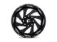 Fuel Wheels Vortex Gloss Black Milled 6-Lug Wheel; 22x12; -44mm Offset (19-24 RAM 1500)
