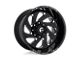Fuel Wheels Vortex Gloss Black Milled 6-Lug Wheel; 22x12; -45mm Offset (19-24 RAM 1500)