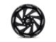 Fuel Wheels Vortex Gloss Black Milled 6-Lug Wheel; 22x12; -45mm Offset (19-24 RAM 1500)