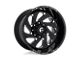 Fuel Wheels Vortex Gloss Black Milled 5-Lug Wheel; 20x10; -18mm Offset (02-08 RAM 1500, Excluding Mega Cab)